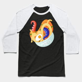 Octopus Ramen Japanese Baseball T-Shirt